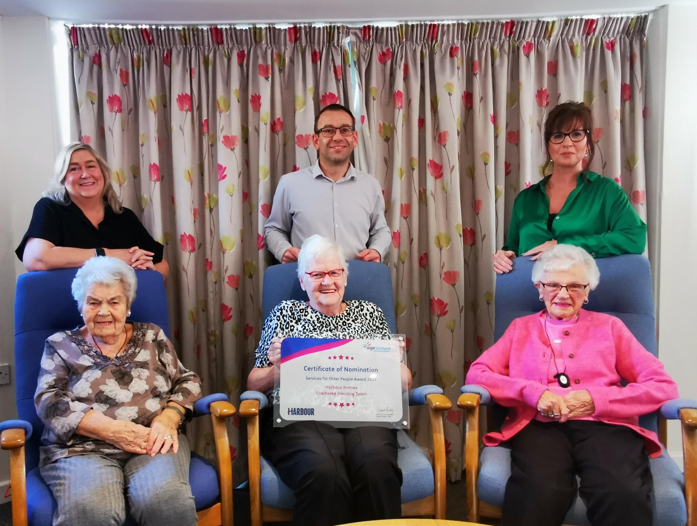 Harbour Homes receives accolade for Sheltered Housing Team Scottish